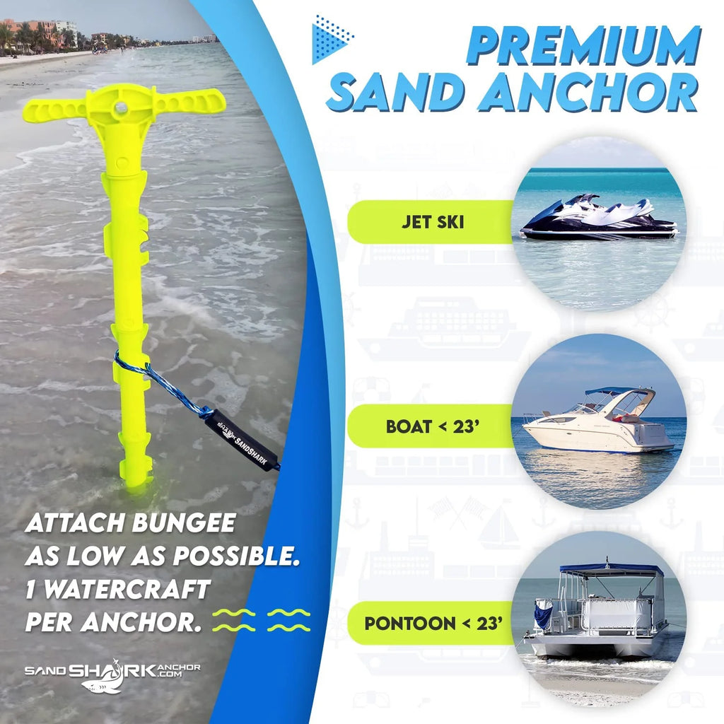 PVC Sport Shallow Water Sand Boat Anchor, 4 ft L5727