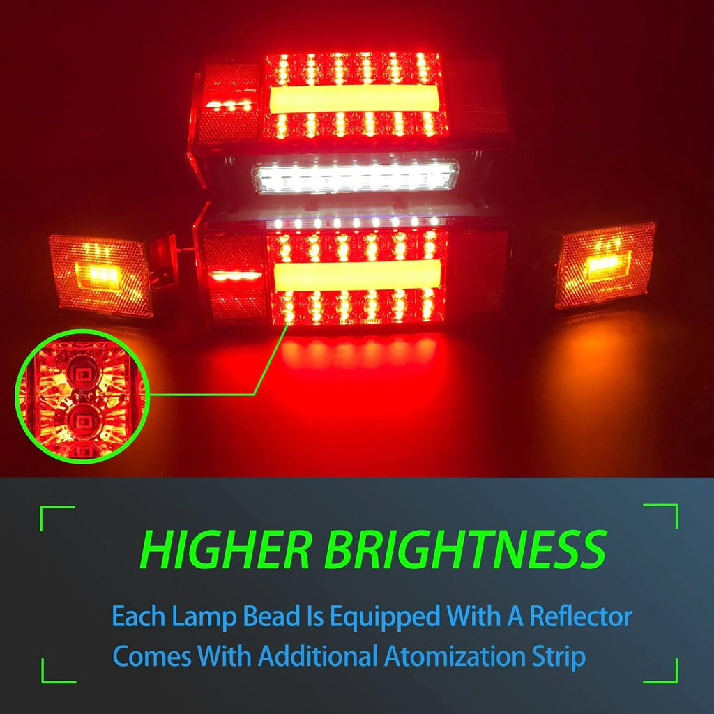 IP68 Waterproof Submersible LED Trailer Lights Kit X3136