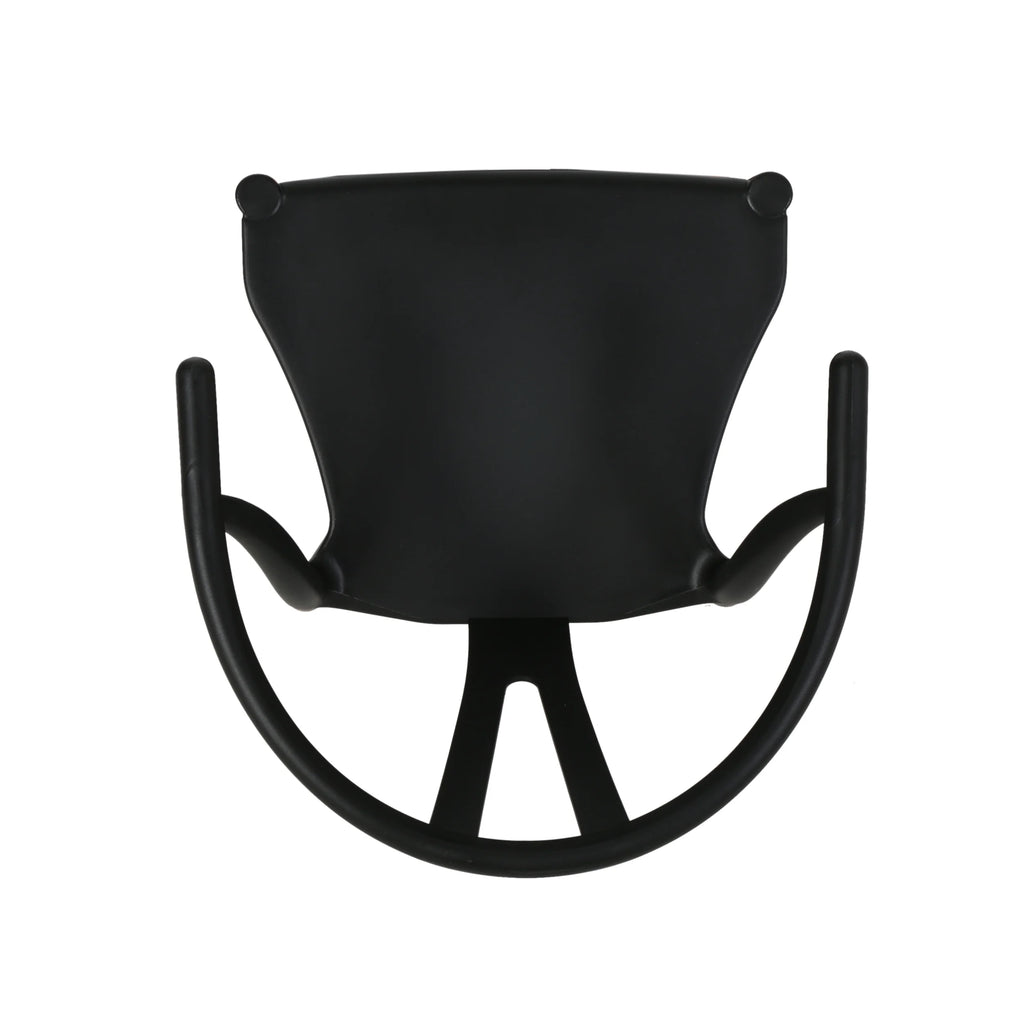 Black and Natural Finish Beech Wood Dining Chair Set of 2 C558