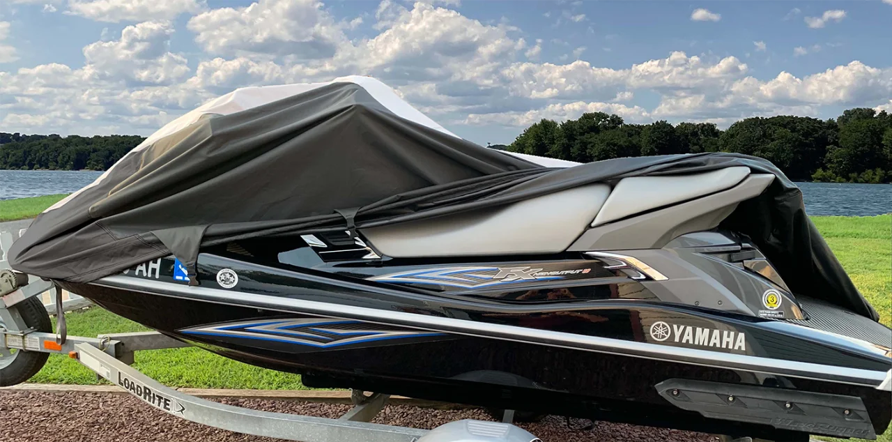 Black/Grey Jet Ski Watercraft Cover E616