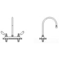 Two Handle Cast Deck-Mount Faucet J264722