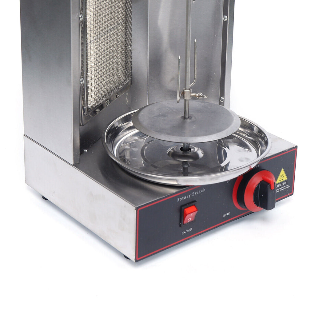Stainless Steel Vertical Gas Broiler Shawarma Grill Machine B22304