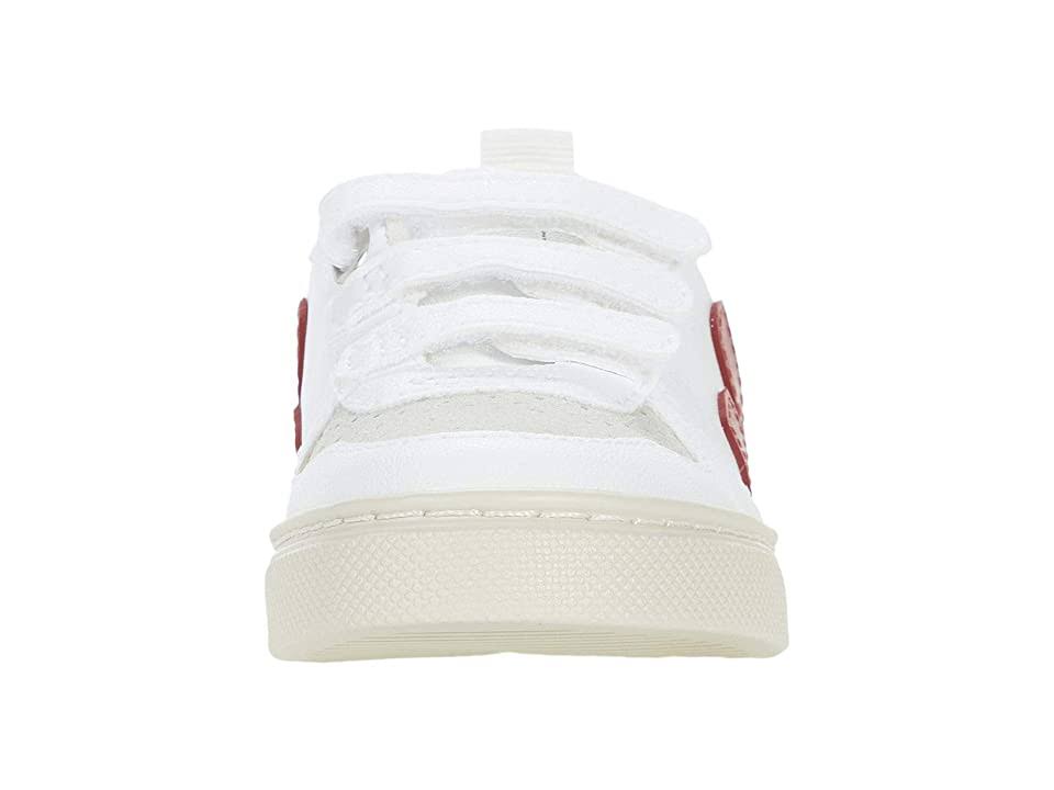 White / Red Velcro Kids Shoes J997046