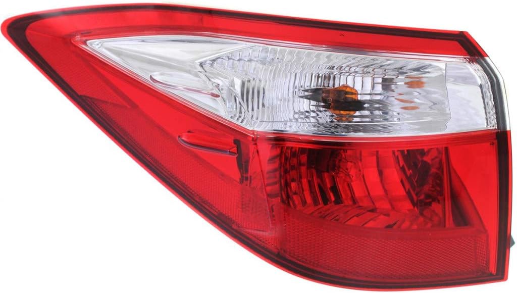 Tail Light Assembly Pair for Toyota Corolla 2014 2015 2016 Outer O72481