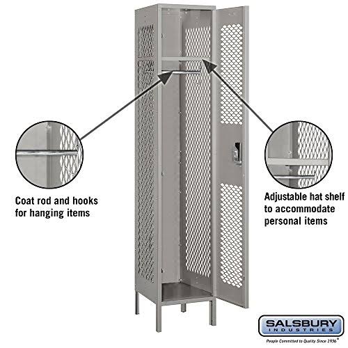 Gray Vented Metal Locker U466
