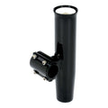 Clamp-On Rod Holder Black Aluminum Horizontal Mount U1504