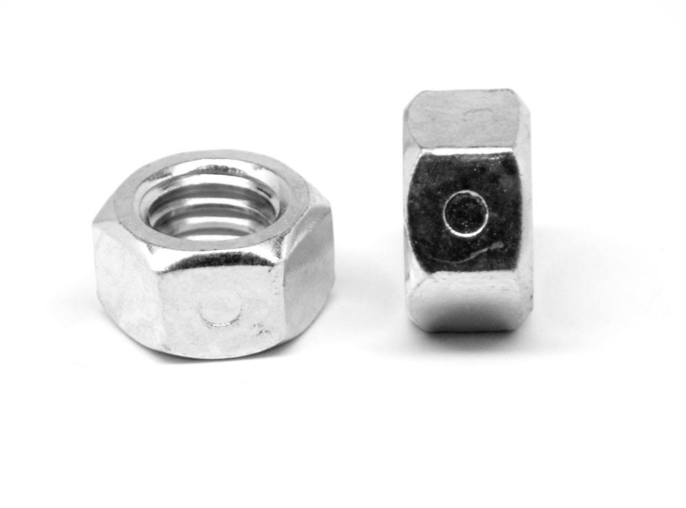 Coarse Thread All Metal Locknut Low Carbon Steel Zinc Plated Pk 100 K553552