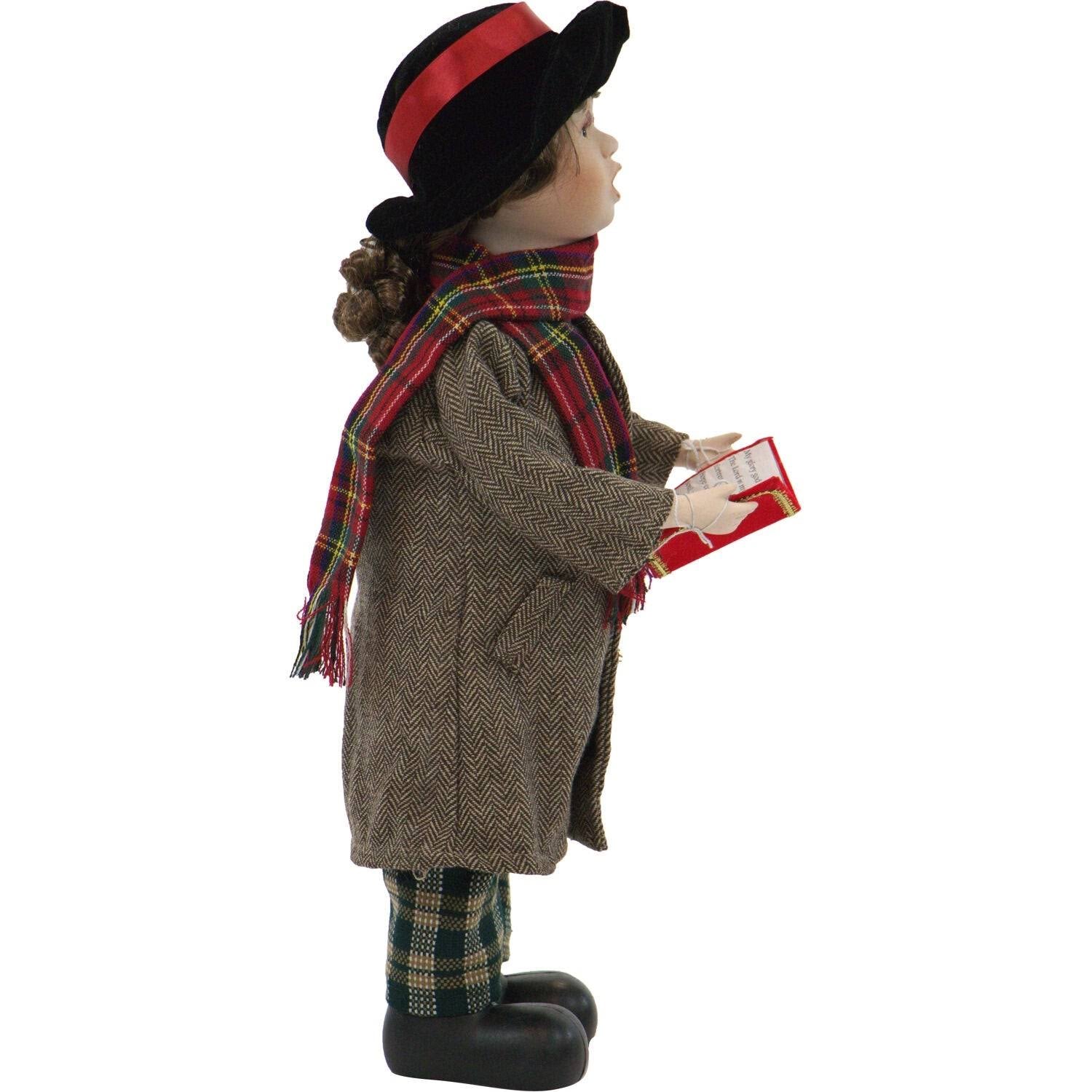 20 inch Victorian Boy Christmas Caroler N54392