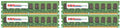 16GB (4x4GB) DDR2-667MHz PC2-5300 ECC UDIMM Unbuffered Memory I7172