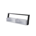 Gray MDF Wood 2-Shelf Floating Accent Bookcase H785