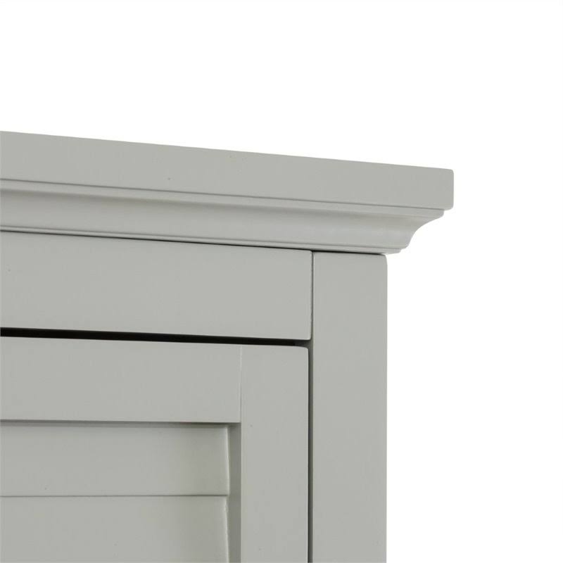 2-Door Linen Tower, Gray U15002