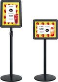 Heavy Duty Floor Standing Sign Holder with Cast Iron Base J379