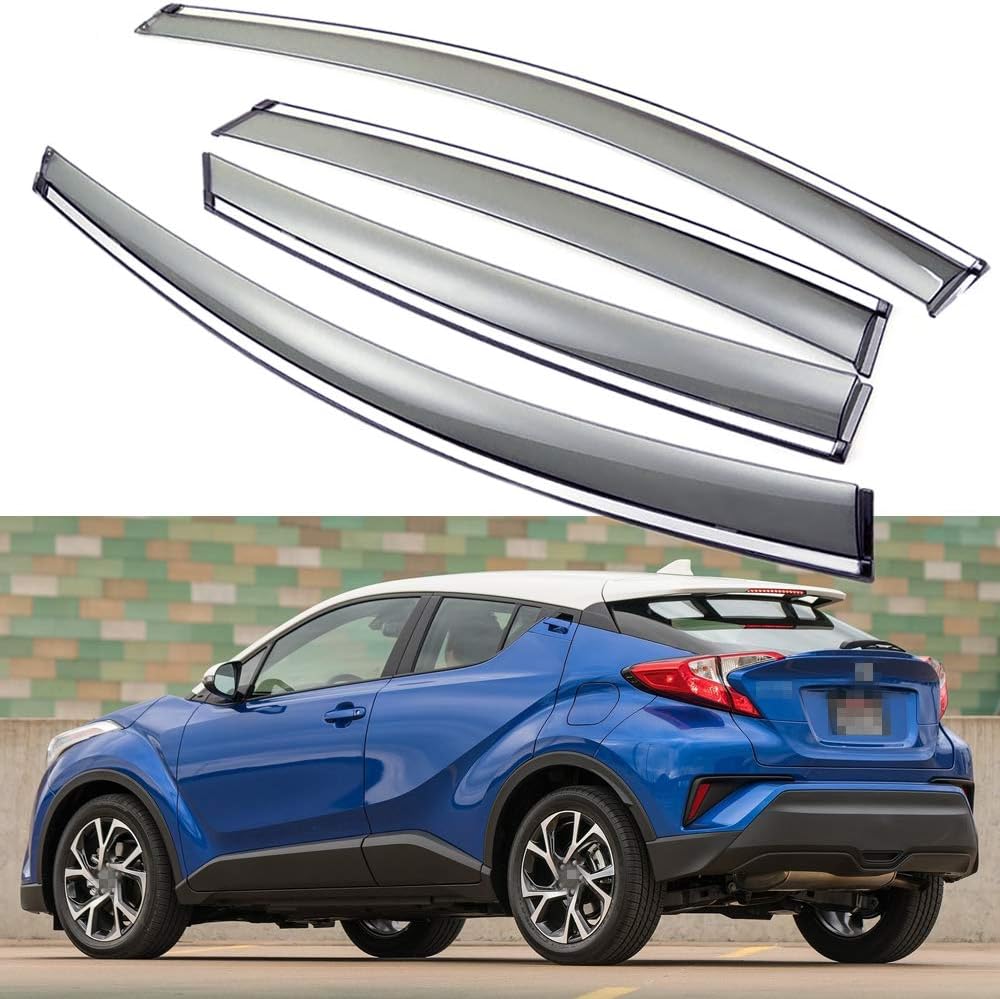 Car Window Visor Vent Shade Deflector Sun/Rain/Fog Guards Z8259