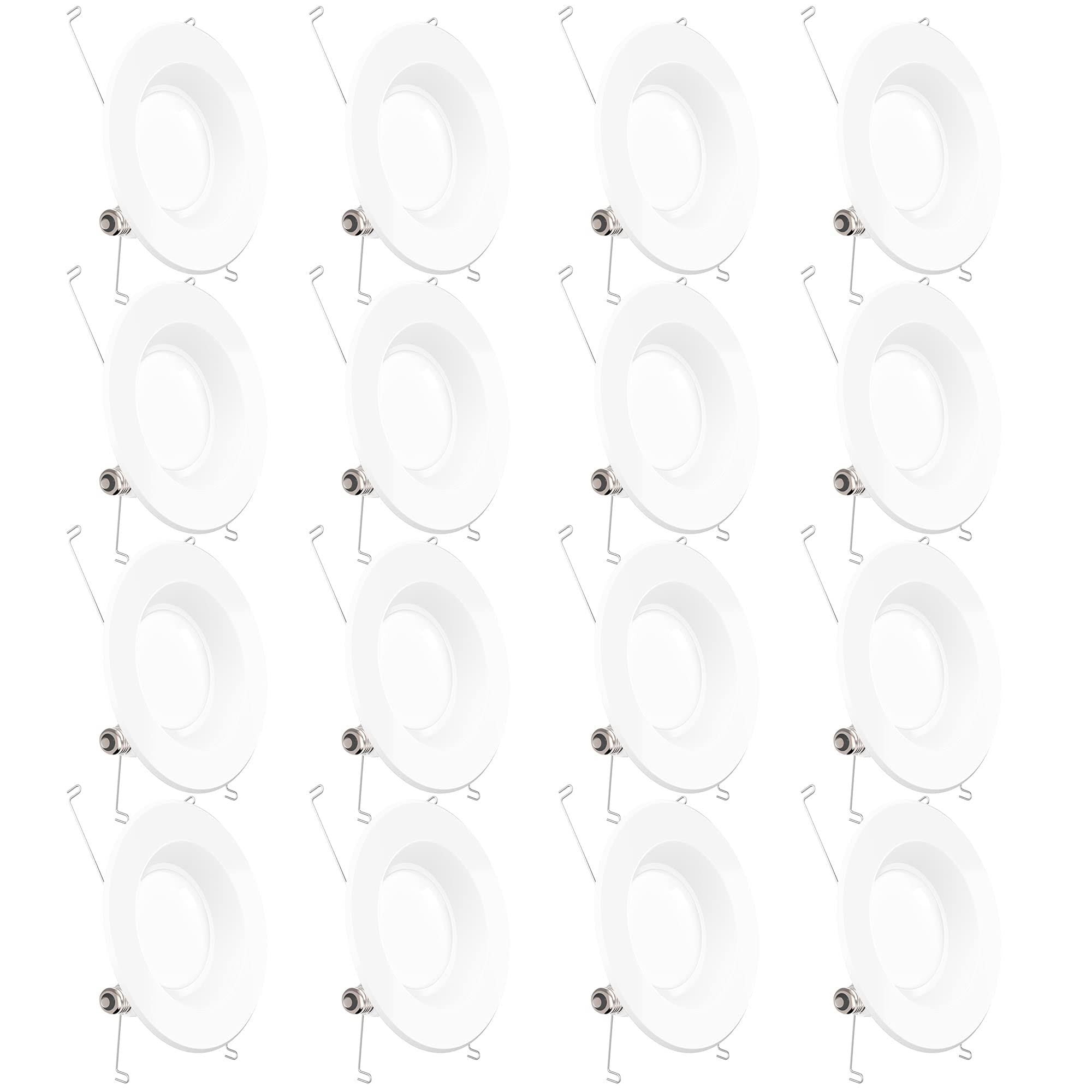 16 Pack 5/6 inch LED Recessed Downlight, Dimmable, 6000K Daylight B15582