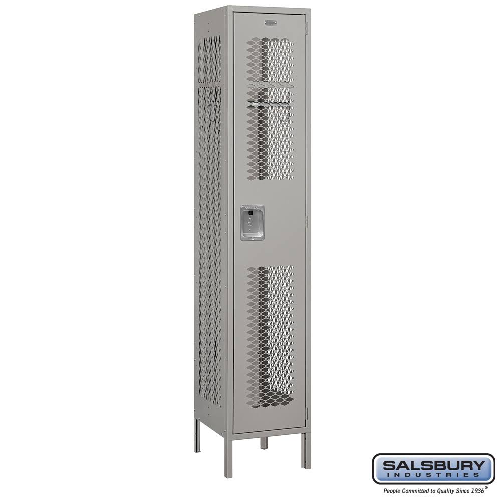 Gray Vented Metal Locker U466