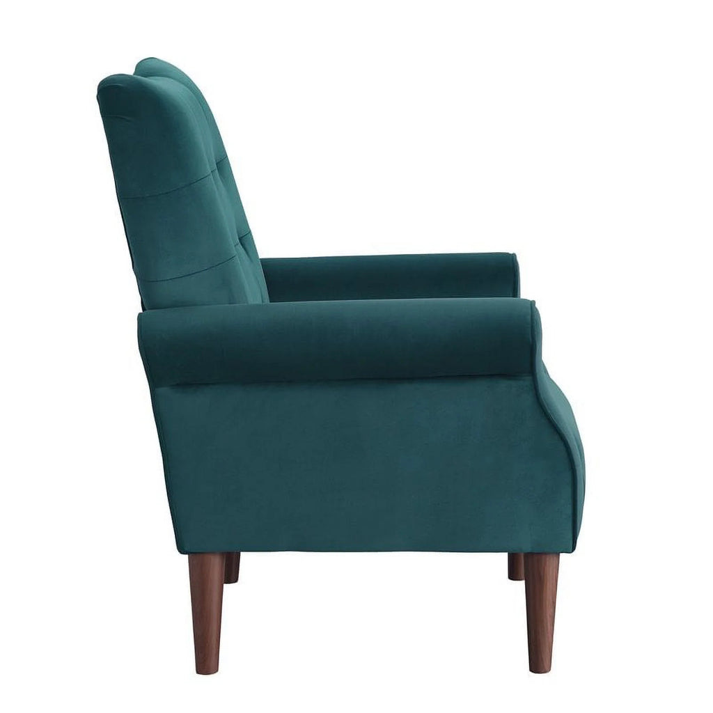 Teal Velvet Accent Chair M6909