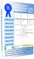 CAD Software with Parts Library and Tutorial Training Videos L72275