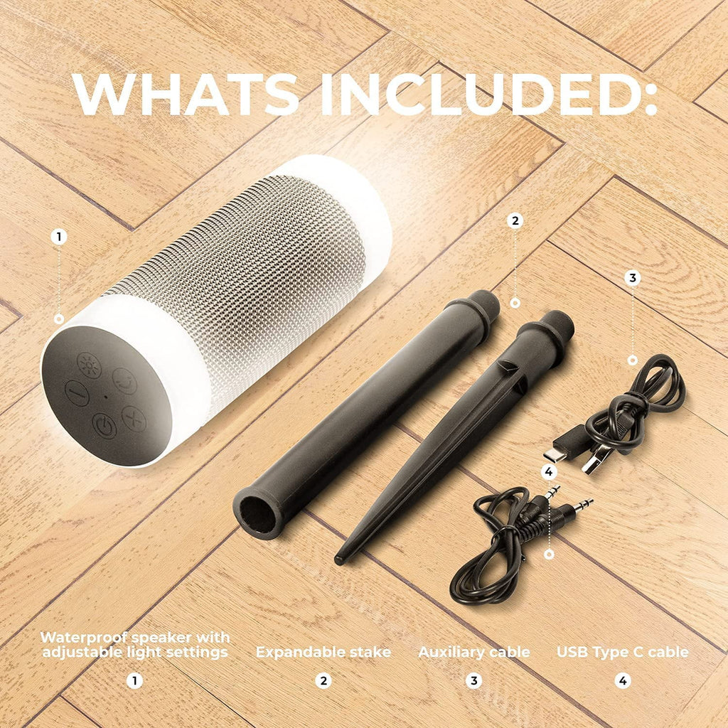 Wireless Bluetooth Speaker with LED Lights Waterproof Portable Speaker Y7370