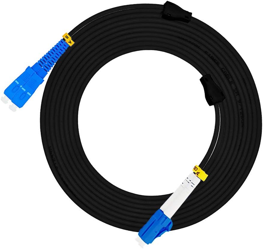 50M LC to LC Outdoor Armored Duplex 9/125 SM Fiber Optic Cable Singlemode G37189