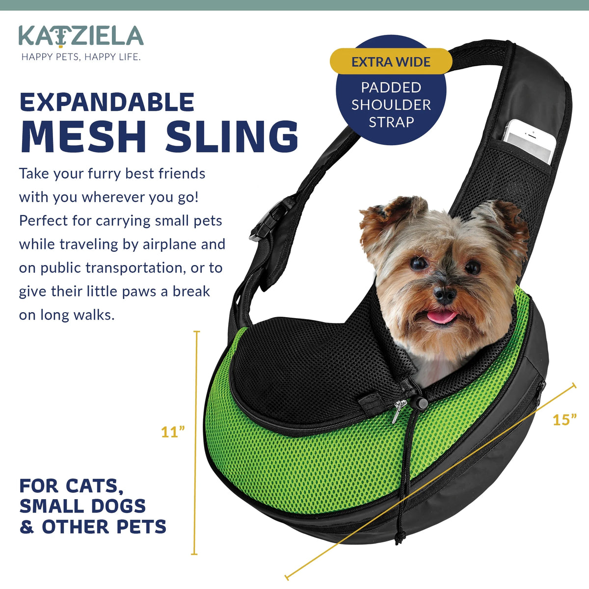 Green Pet Carrier Sling Bag J267184