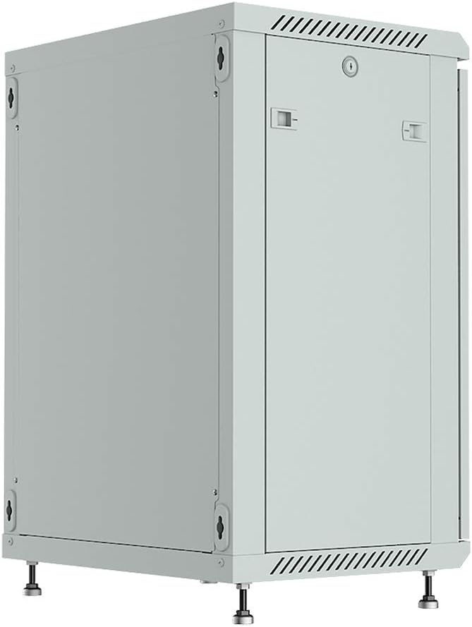 15U Wall Mount Gray IT Network Server Rack Cabinet Enclosure 24 Inch Depth U39152