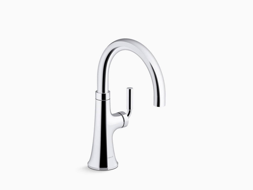 Polished Chrome/Black Single-Handle Bar Sink Faucet A356532