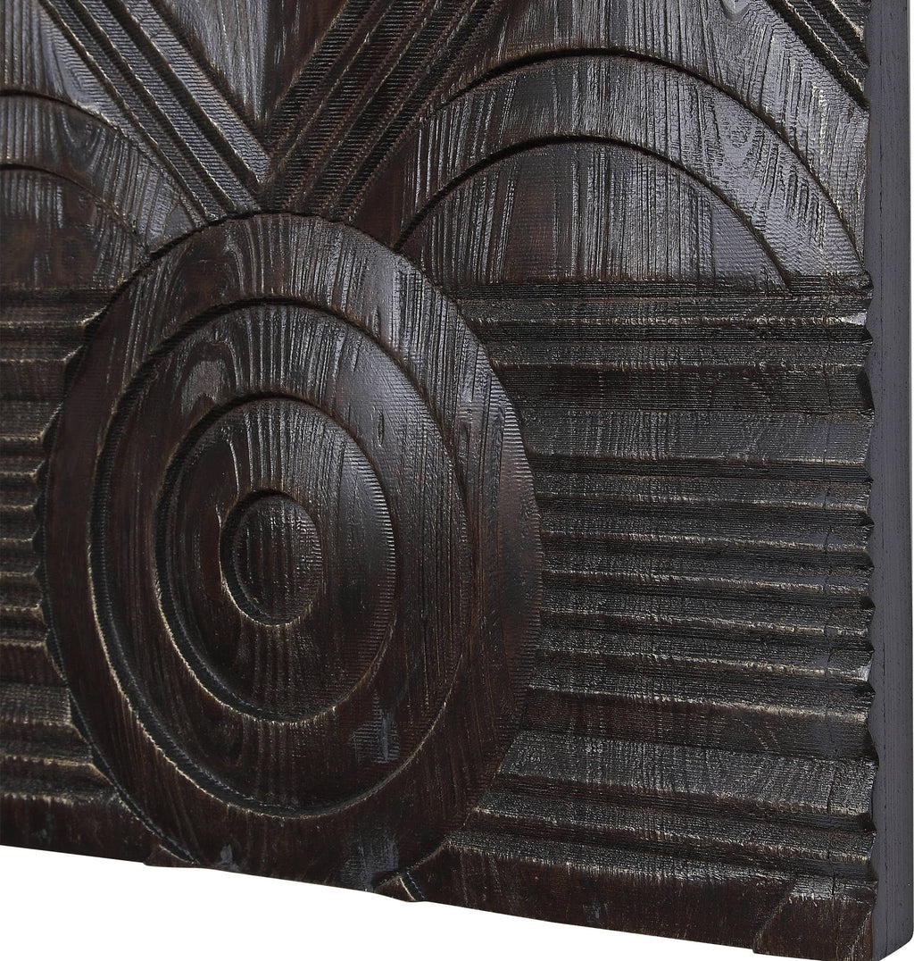 Carved Wood Wall Panels - Set of 2 T670535
