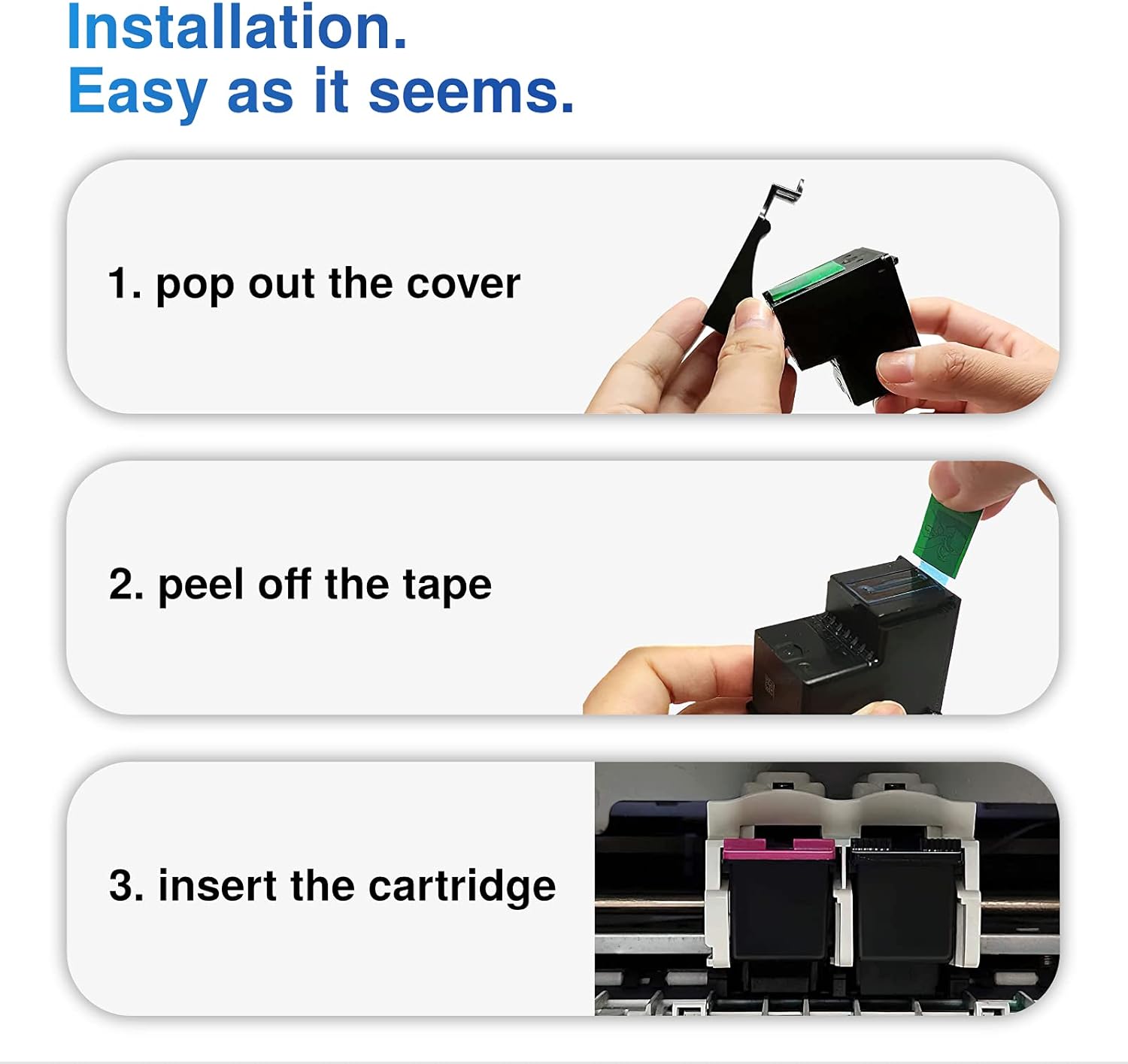 Black Ink Cartridges Combo Pack of 2 P470608