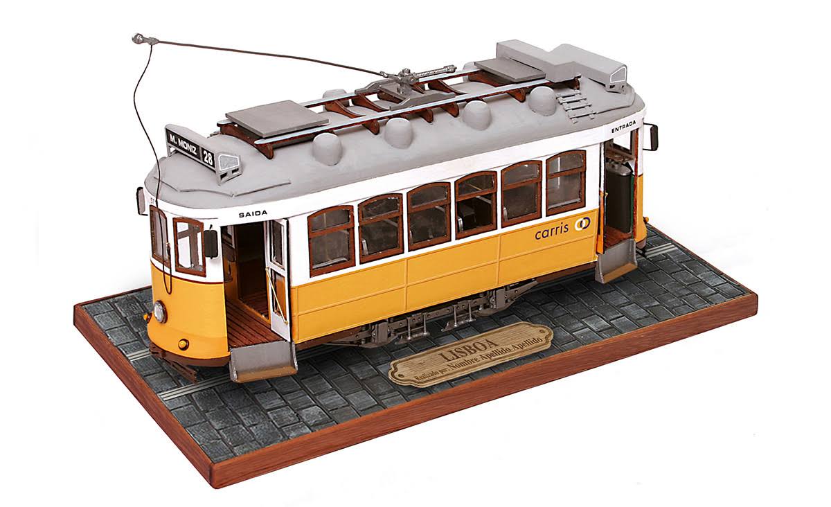 Lisboa Tram Wooden Model Kit, 1/24 Scale N86677
