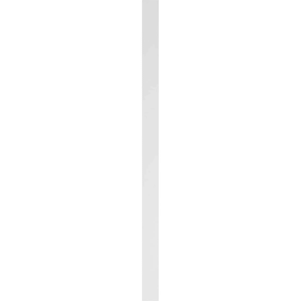 6x22W x 82x22H x 2x22P Flat Panel PVC Pilaster with Decorative Capital & Base (Pair) O940596