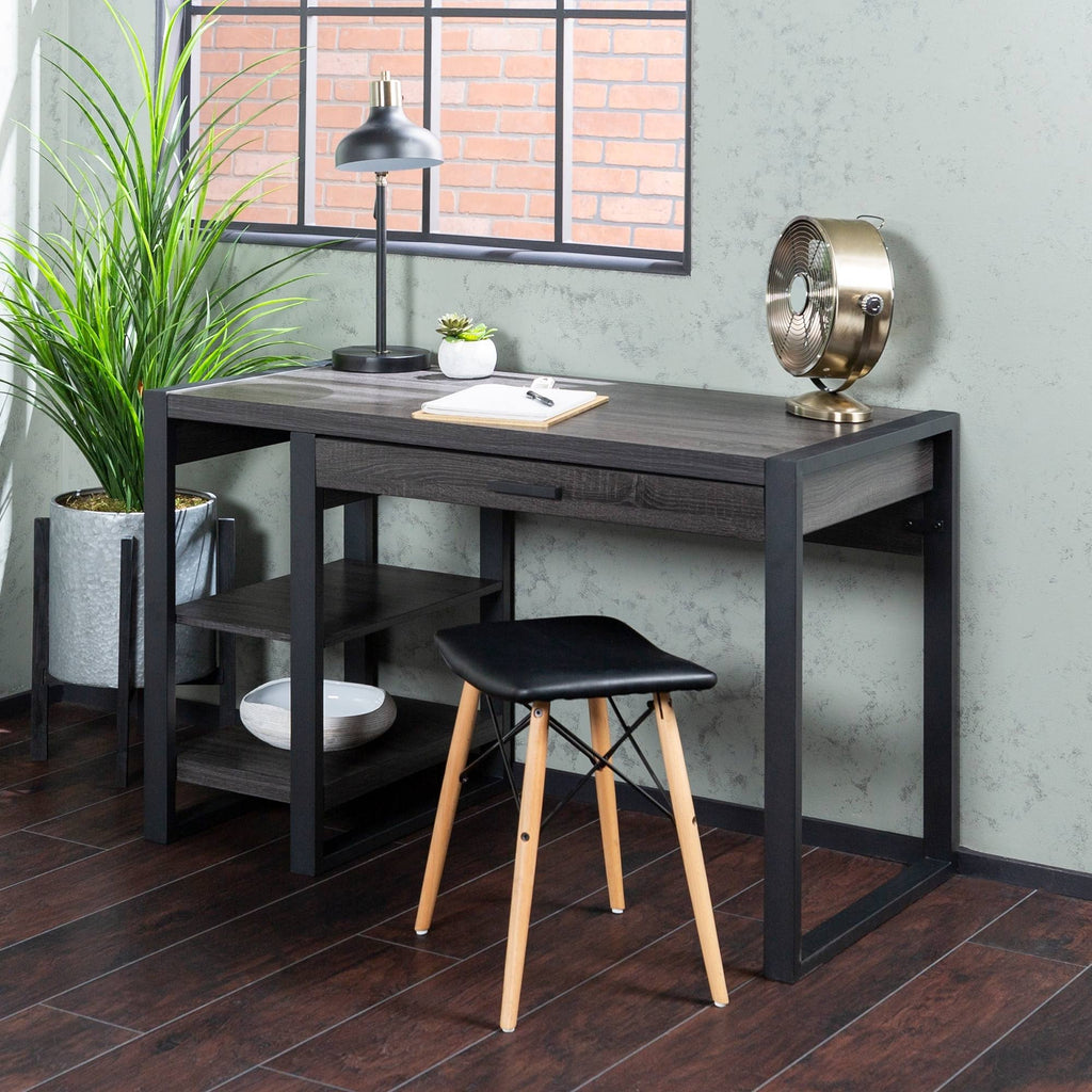 Dark Walnut Computer Desk N18657