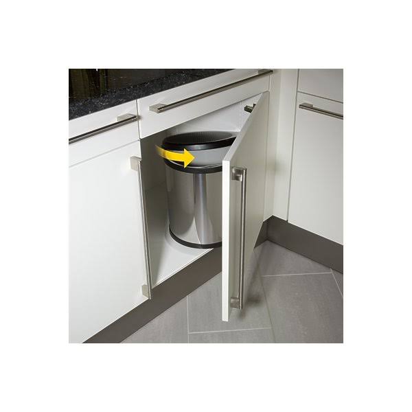 Compact Box 15 Stainless Steel Trash Can Y58565