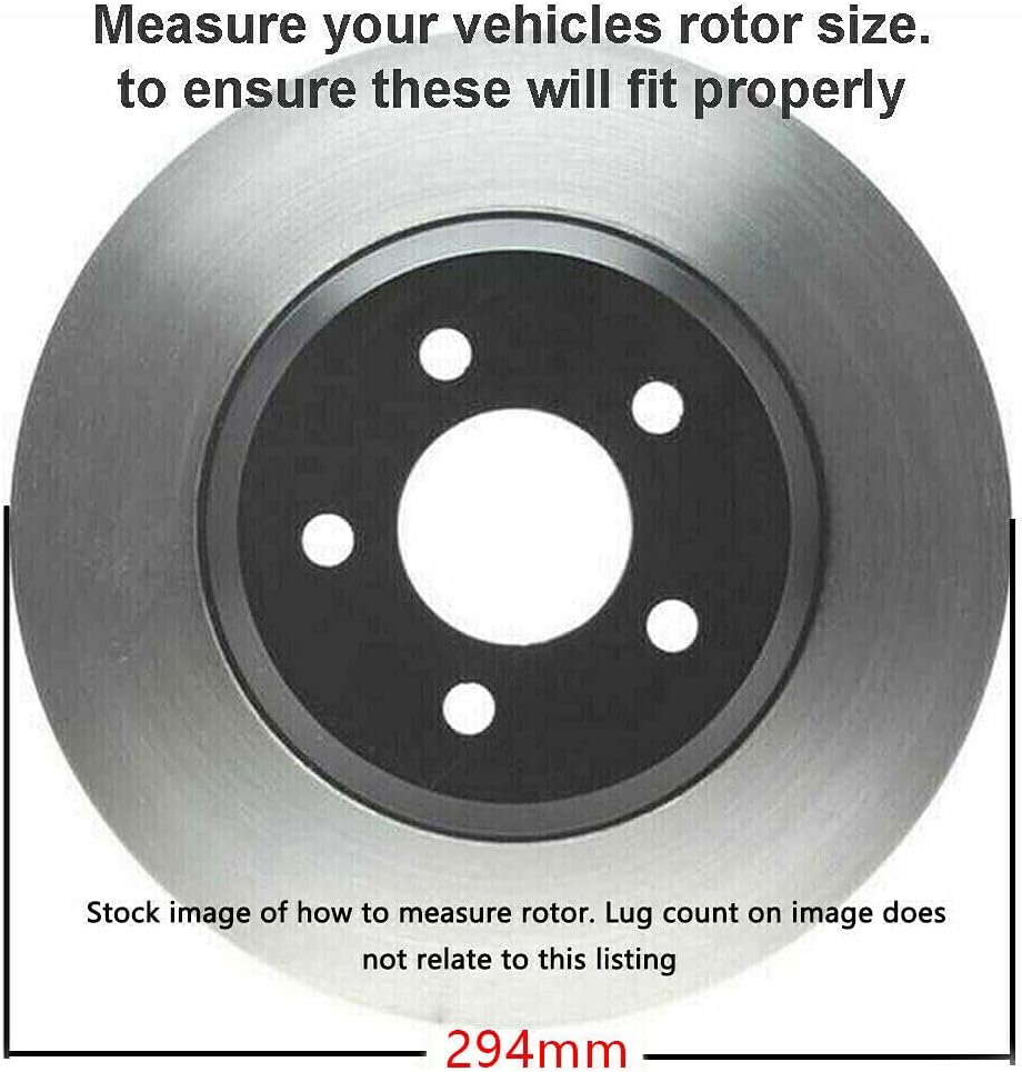 11.57 Front Drilled Slotted Rotors + Ceramic Pads 6pc Set X144