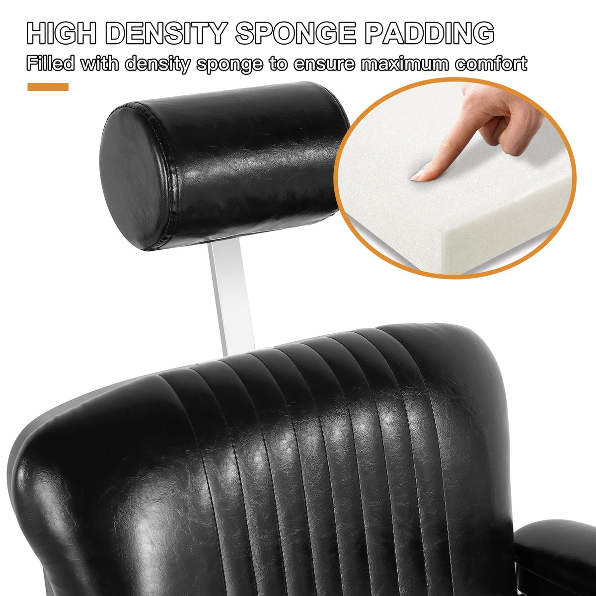 Black Hydraulic Recliner Barber Chair D82495