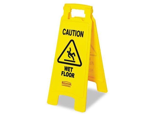 Yellow Caution Wet Floor Safety Sign G1753
