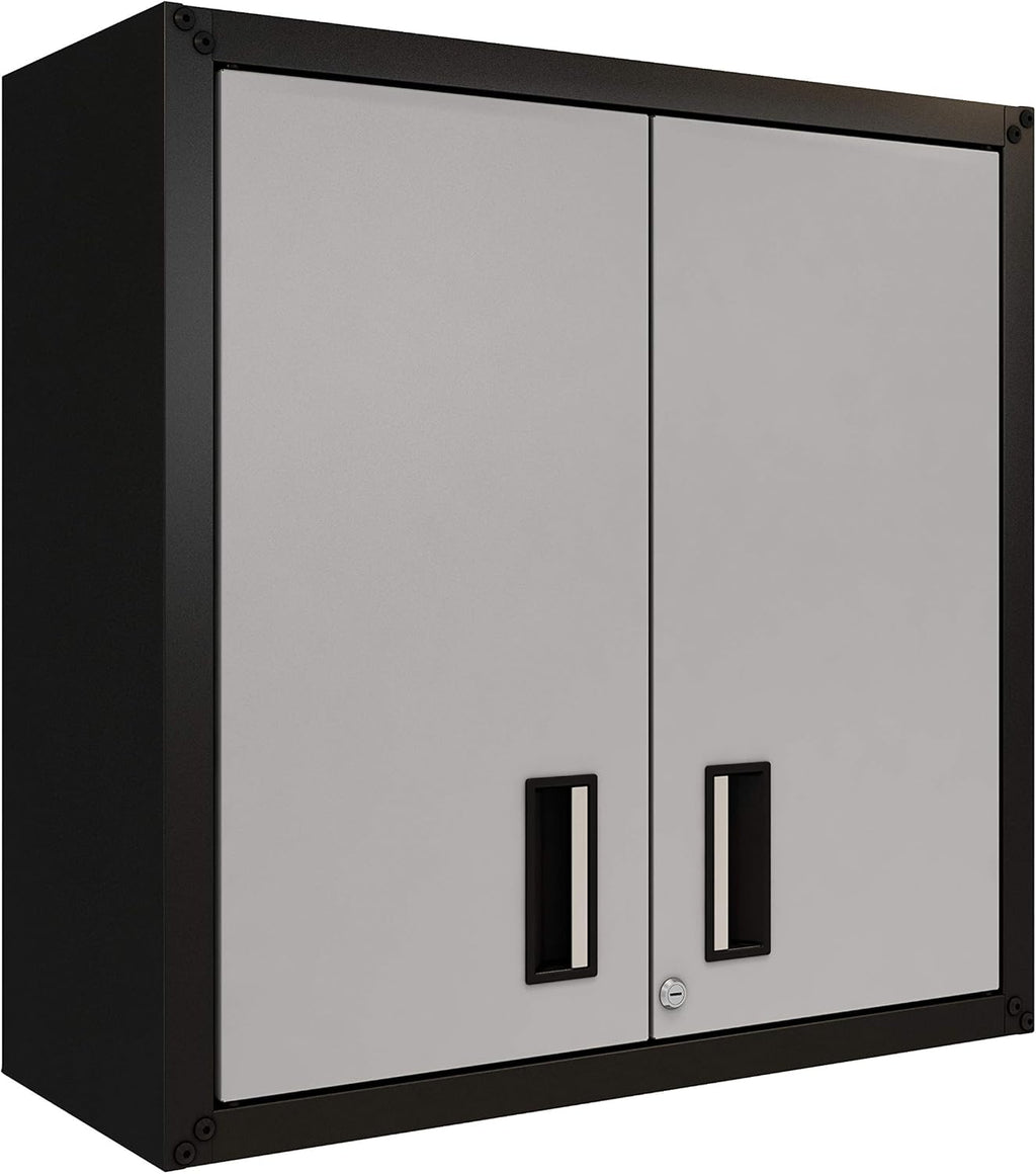 Black Wall Steel Cabinet with Two Doors R23382