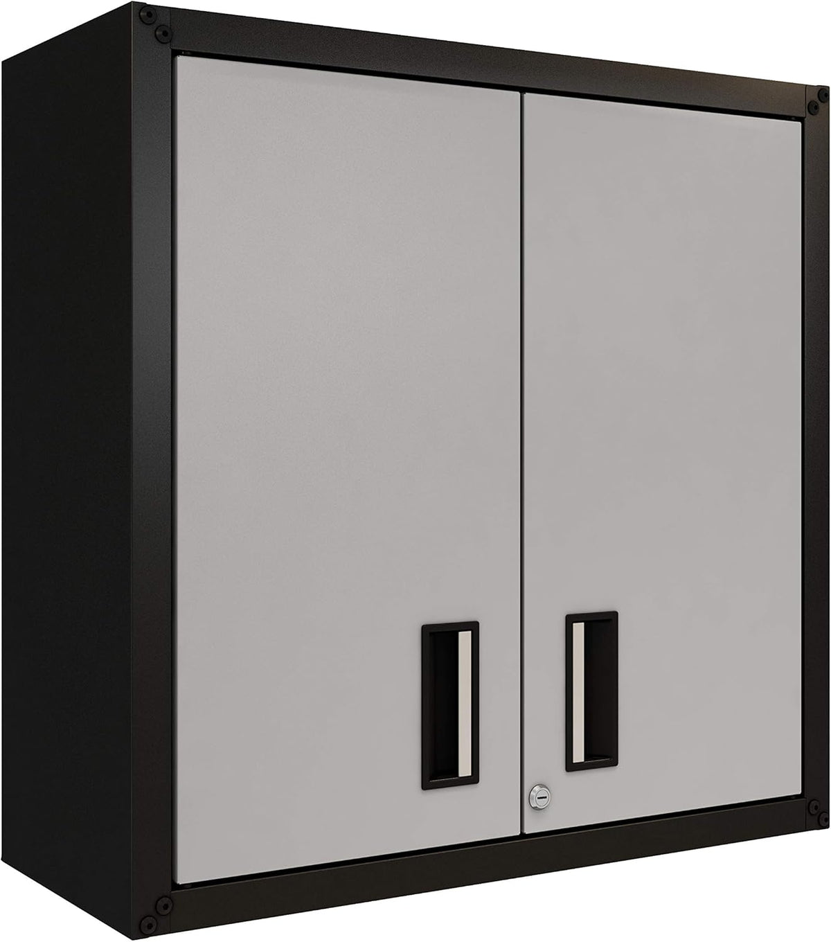 Black Wall Steel Cabinet with Two Doors R23382