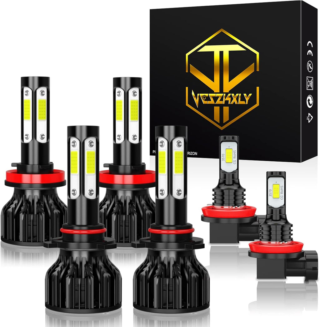 LED Headlight Bulbs Pack of 6 6500K N76546