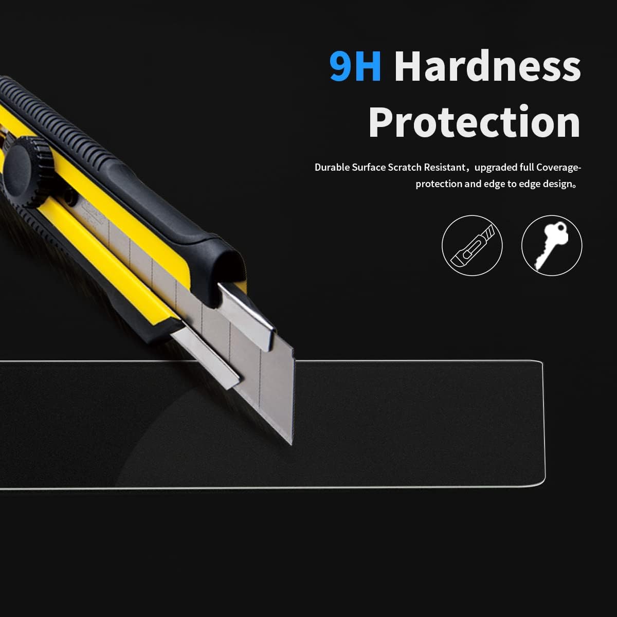 2 PCS 12.3-Inch Car Navigation Screen Protector Tempered Glass I1766