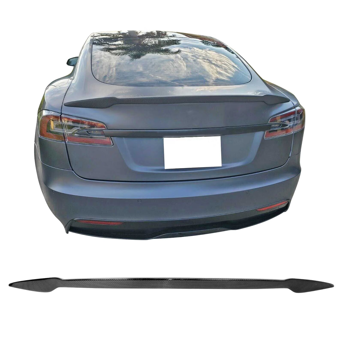 Carbon Fiber Trunk Spoiler for Tesla Model S S213