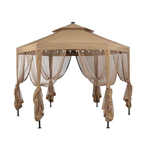 Hexagon Solar Gazebo Replacement Canopy Q760118