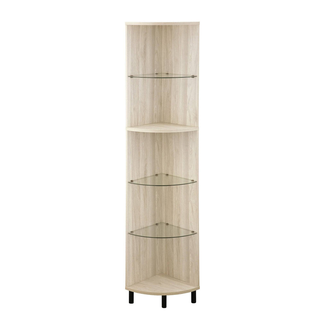 Birch Curved Front Corner Bookshelf K415297