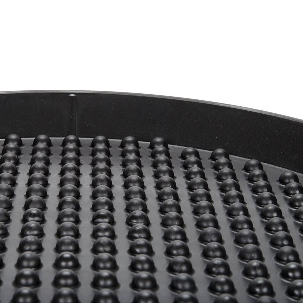 15x22 Charcoal Polypropylene Pizza Tray - 12/Case Y5164
