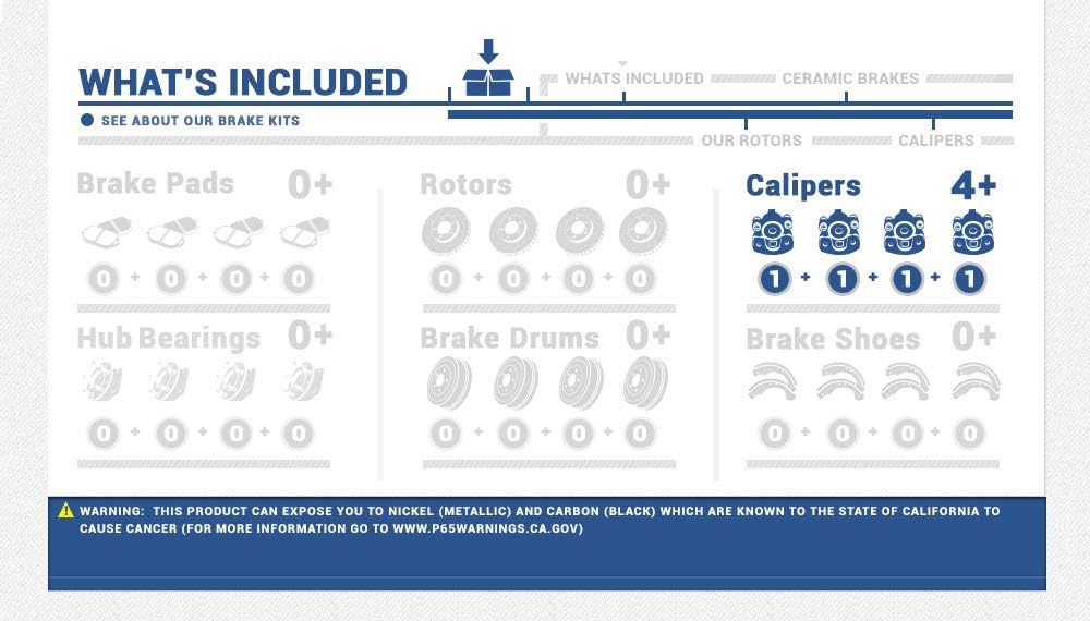 Red Powder Coated Caliper Assembly Set Kit J710105