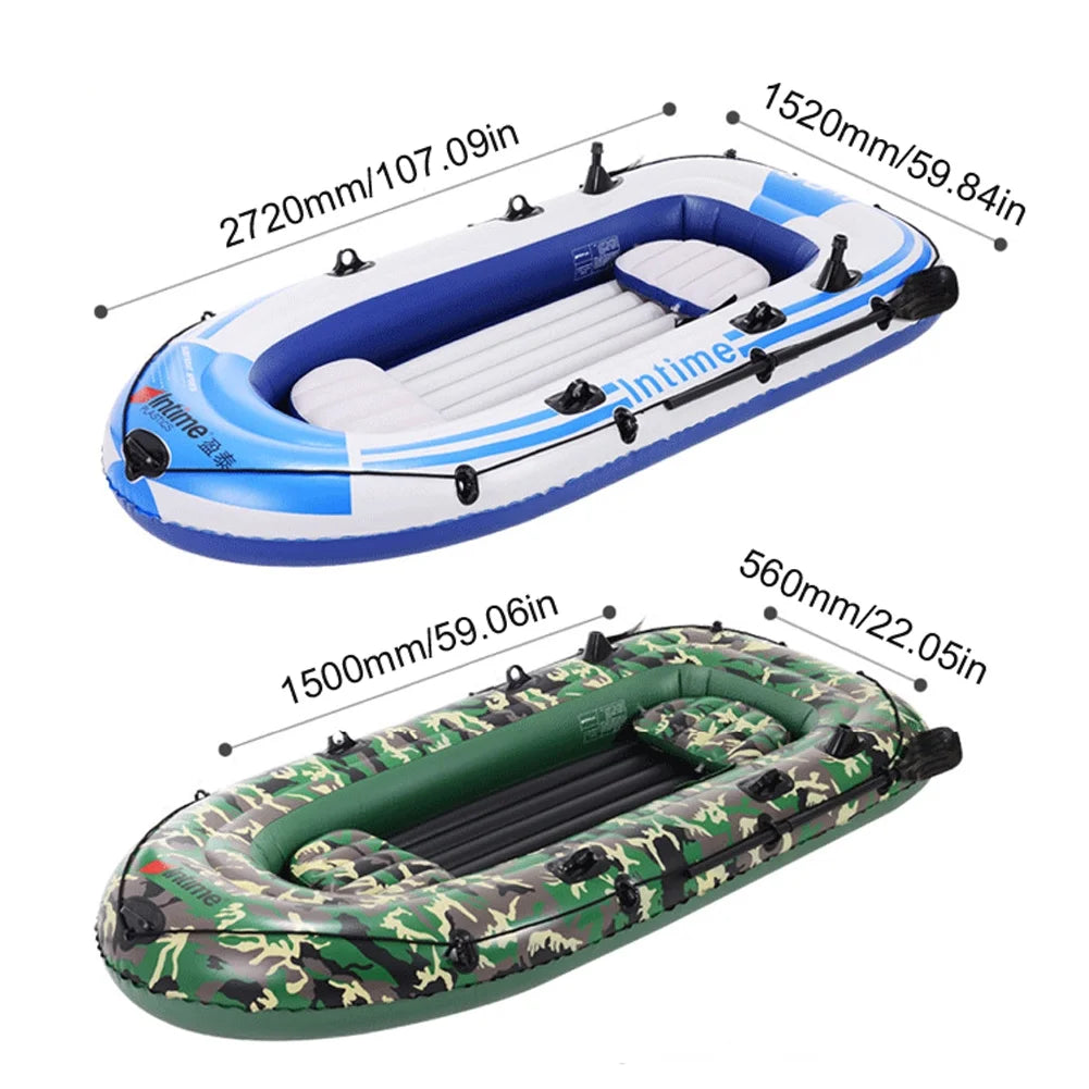 Inflatable Kayak Boat with 2 Paddle Oars V86532