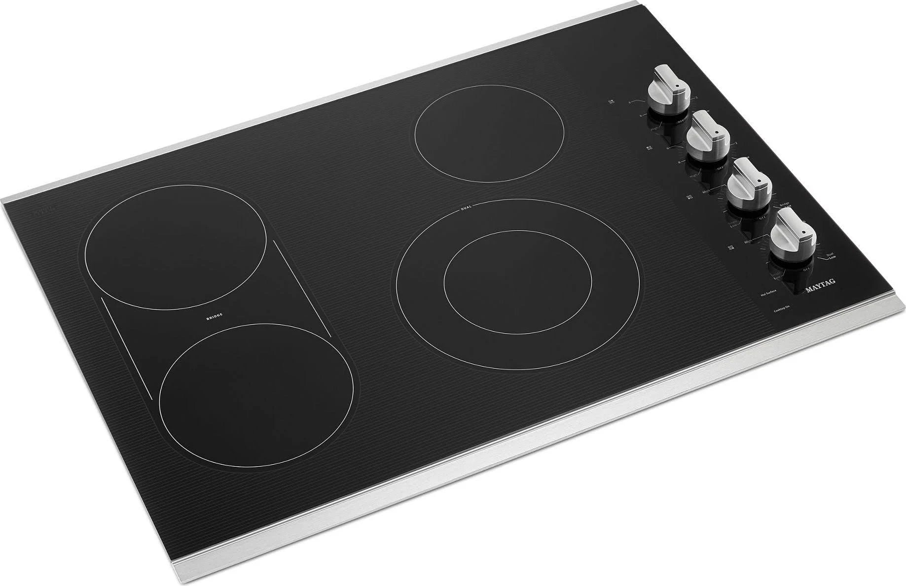 30-Inch Electric Cooktop with Reversible Grill and Griddle Stainless Steel L885