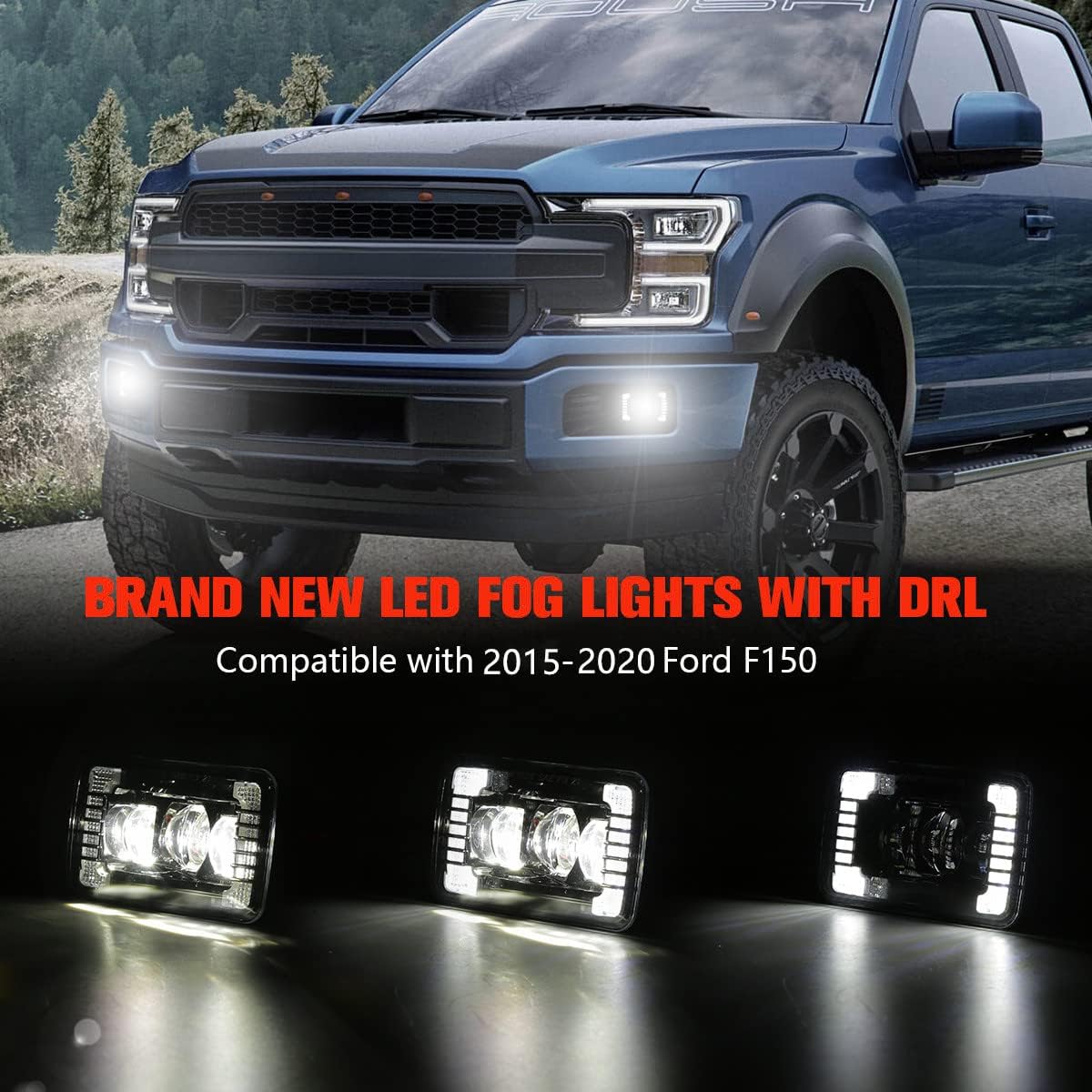 LED Fog Lights with DRL Pack of 2 M153