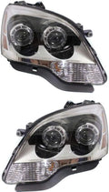 GMC Acadia Headlight 2008 09 10 11 2012 Pair w/Bulbs G2137