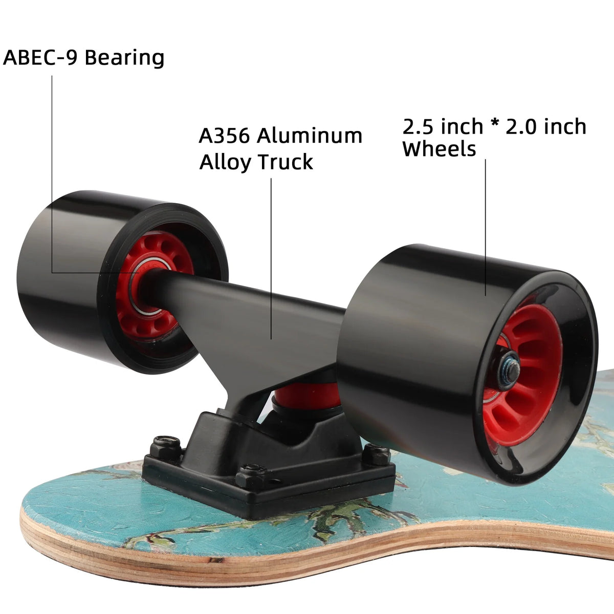 31 Inch Maple Concave Cruiser Skateboard with ABEC-9 Bearing I700403