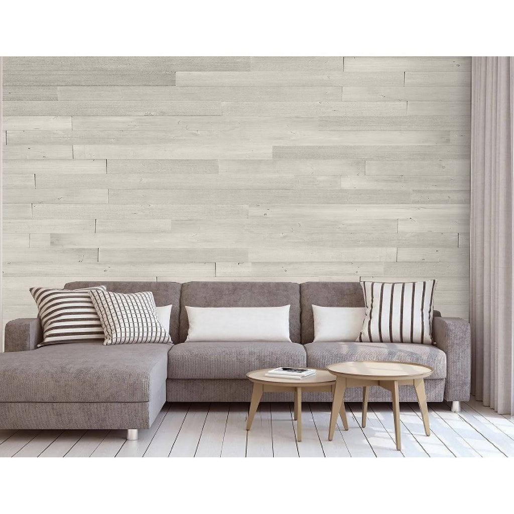 Reclaimed Peel & Stick Solid Wood Wall Paneling B3470